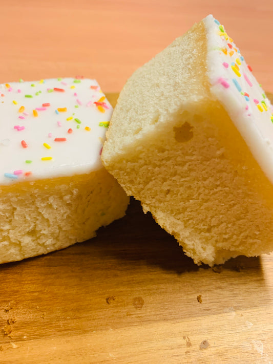 Old School Rainbow Sponge Cake